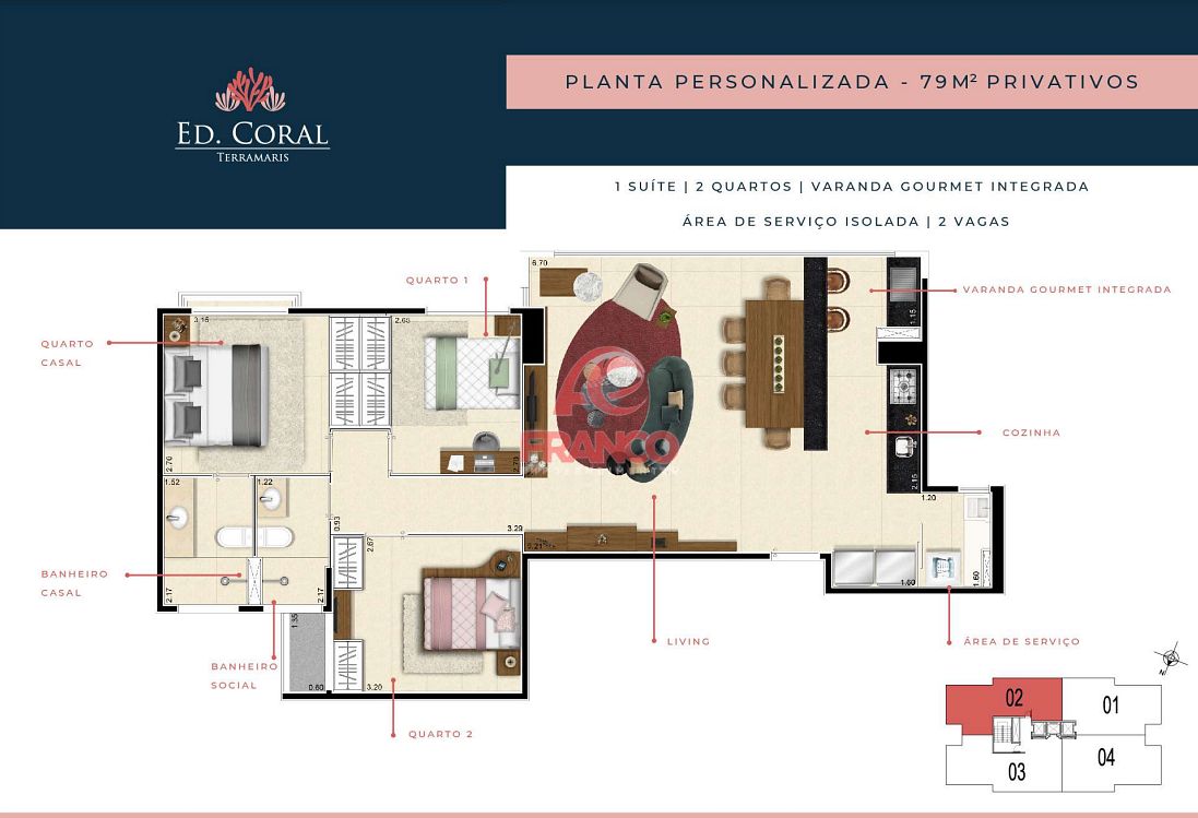 Apartamento, 3 quartos, 79 m² - Foto 36