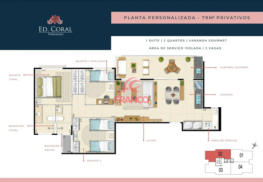 Apartamento, 3 quartos, 79 m² - Foto 37