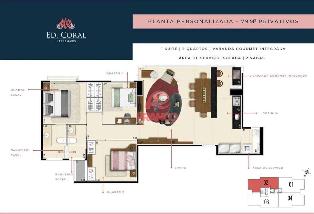 Apartamento, 3 quartos, 79 m² - Foto 36