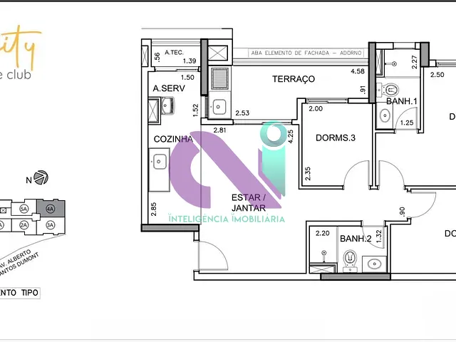 Apartamento 3 quartos e 2 banheiros, à venda, no bairro Vila Osasco em Osasco