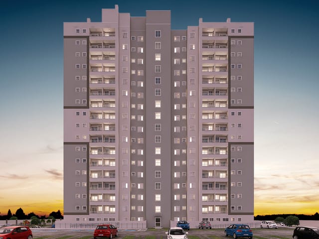 Apartamento com 44m² 2 quartos e 1 banheiro, à venda, no bairro Cidade Jardim em São José do Rio Preto
