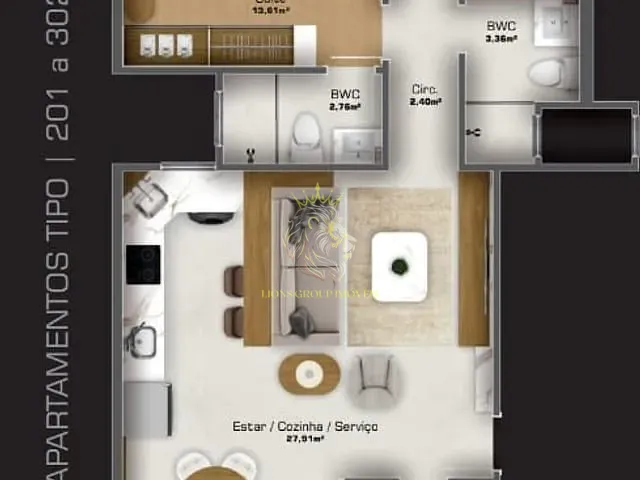Apartamento 2 quartos e 2 banheiros, à venda, no bairro Cedro em Camboriú