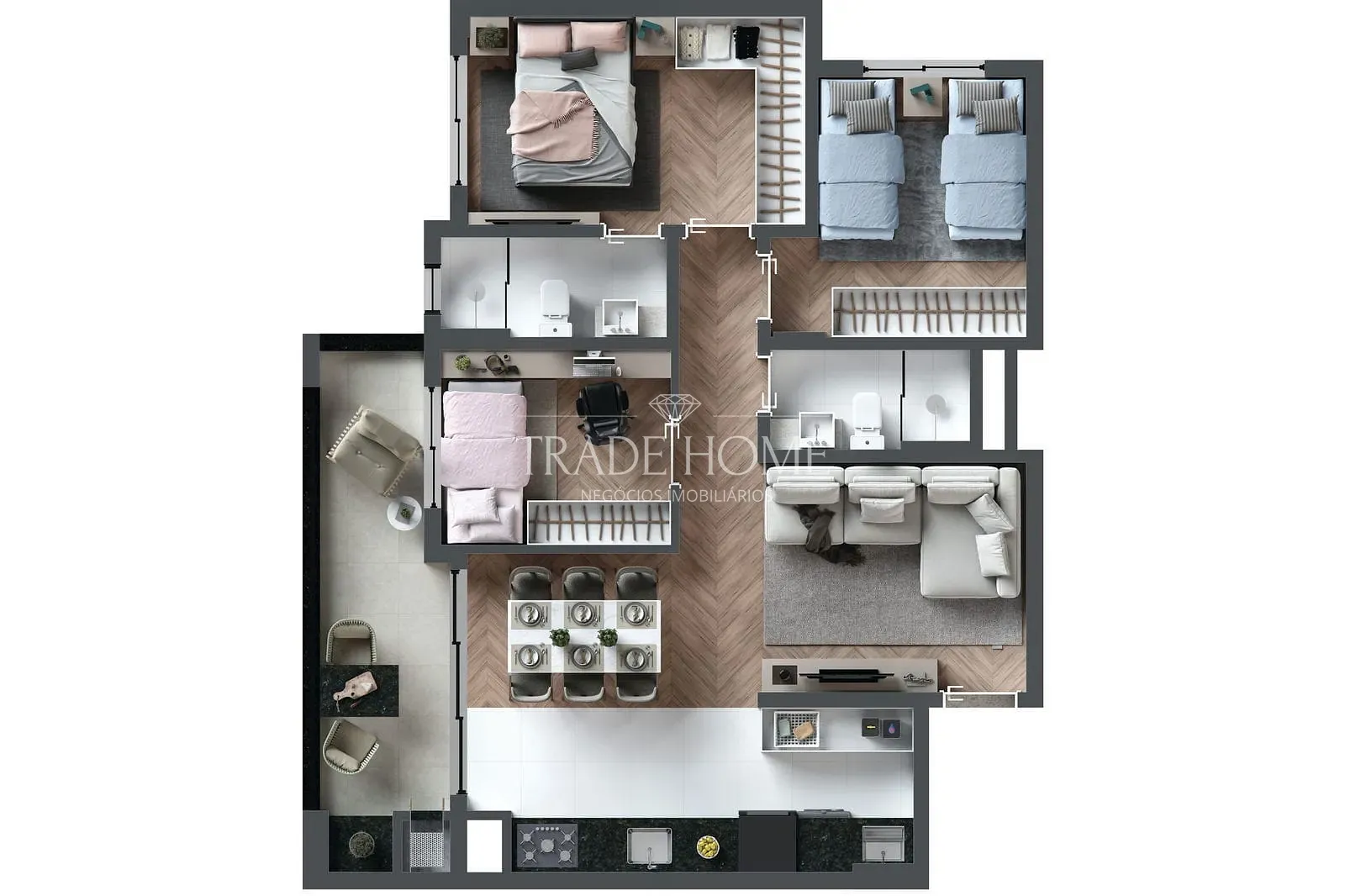 Apartamento, 3 quartos, 157 m² - Foto 34
