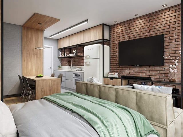 Foto do Apartamento - Apartamento à venda 1 Quarto 1 Vaga 33M² Novo Mundo Curitiba - PR | Glow City Habitat | IMOBILIÁRIA TRIHOUSES