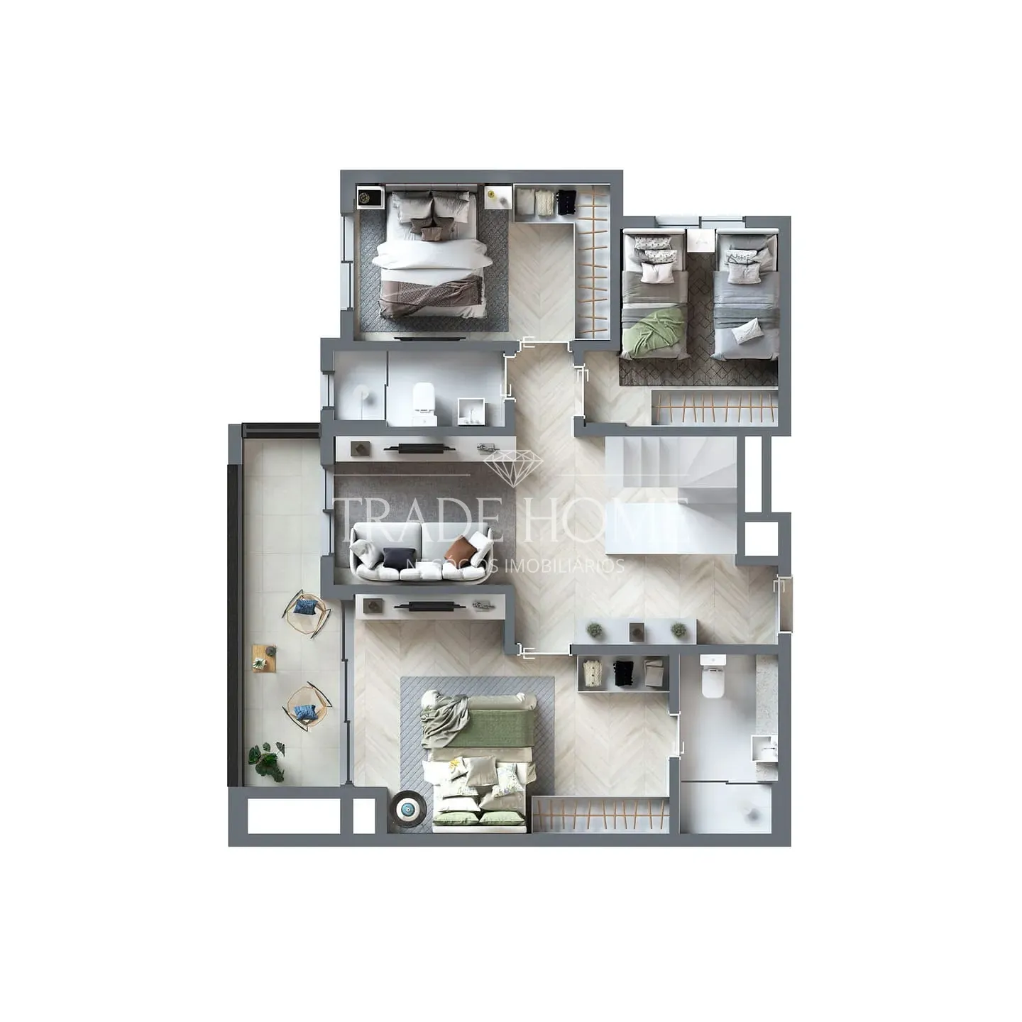 Apartamento, 3 quartos, 75 m² - Foto 36