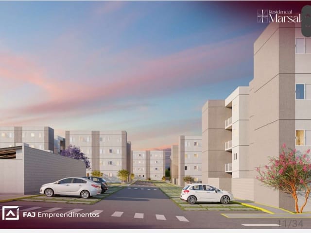 Apartamento com 45m² 2 quartos e 1 banheiro, à venda, no bairro Vila Toninho em São José do Rio Preto