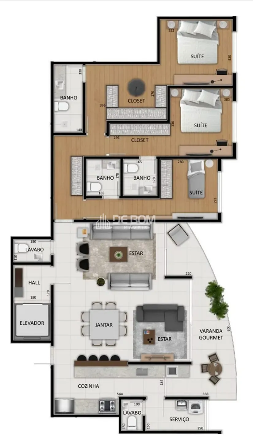 Apartamento, 3 quartos, 160 m² - Foto 12