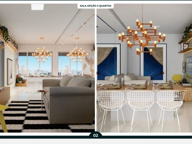 Apartamento com 89m² 3 quartos e 2 banheiros, à venda, no bairro Bom Jardim em São José do Rio Preto