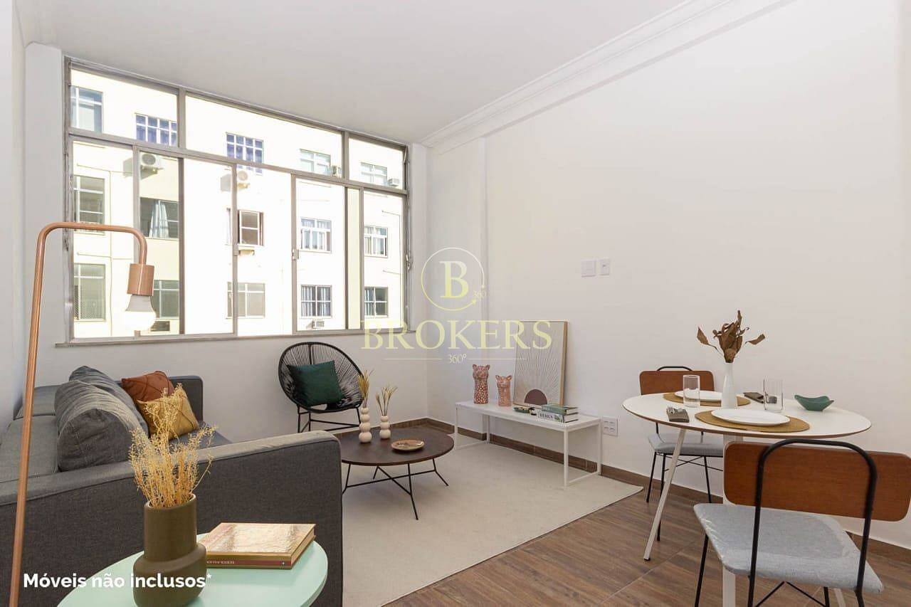 Apartamento à Venda, Laranjeiras, Sala, 2 quartos, 1 banheiro social, 1 vaga - 93 m² - Rio de Janeiro, RJ