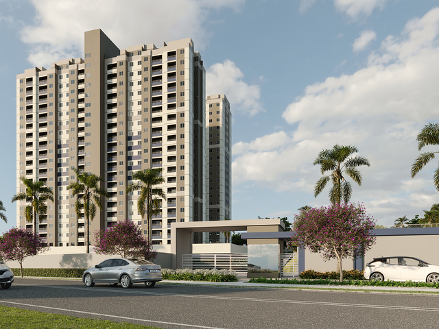 Apartamento com 46m² 3 quartos e 2 banheiros, à venda, no bairro Residencial Ary Attab em São José do Rio Preto