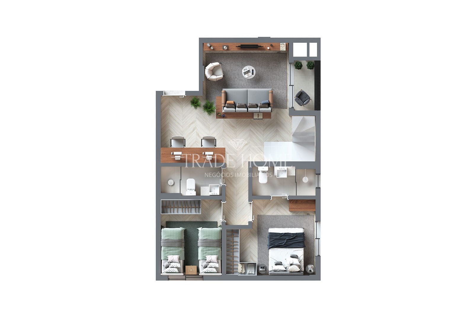 Apartamento, 3 quartos, 74 m² - Foto 37