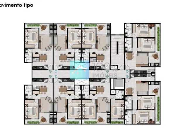 Apartamento com 85m² 1 quarto e 2 banheiros, à venda, no bairro Maranduba em Ubatuba