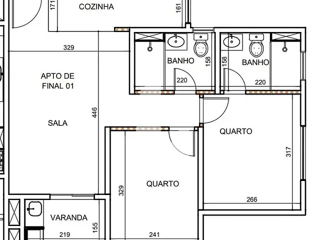 Apartamento com 55m² 2 quartos e 2 banheiros, à venda, no bairro Vila Augusta em Guarulhos