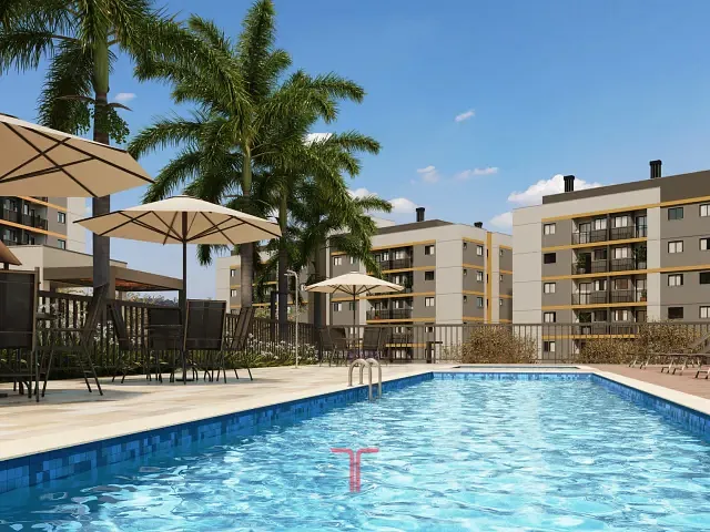 Apartamento com 66m² 2 quartos e 1 banheiro, à venda, no bairro Cidade Industrial em Curitiba