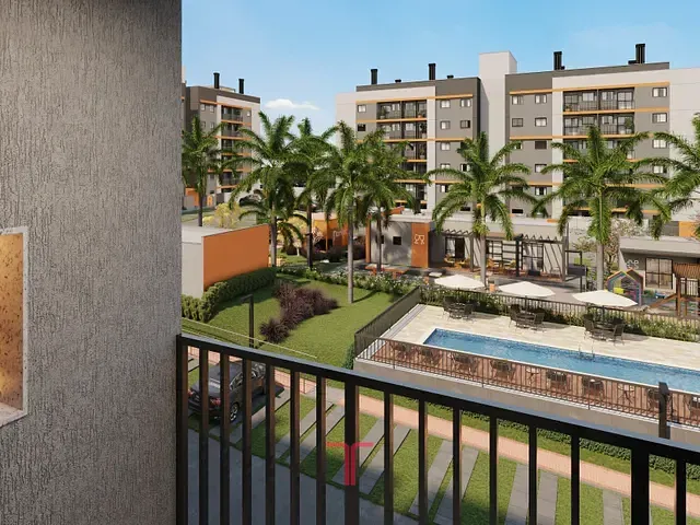 Apartamento com 66m² 2 quartos e 1 banheiro, à venda, no bairro Cidade Industrial em Curitiba