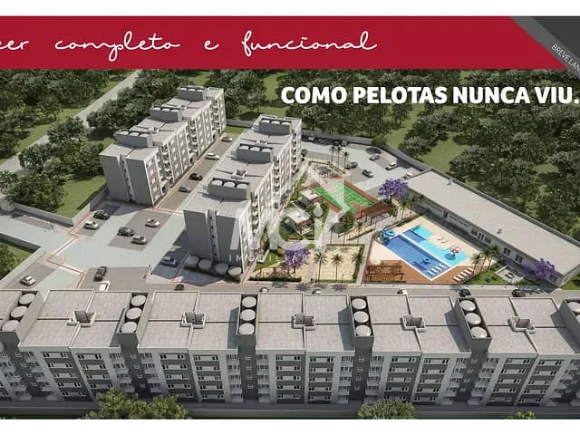 Apartamento 2 quartos e 1 banheiro, à venda, no bairro Areal em Pelotas
