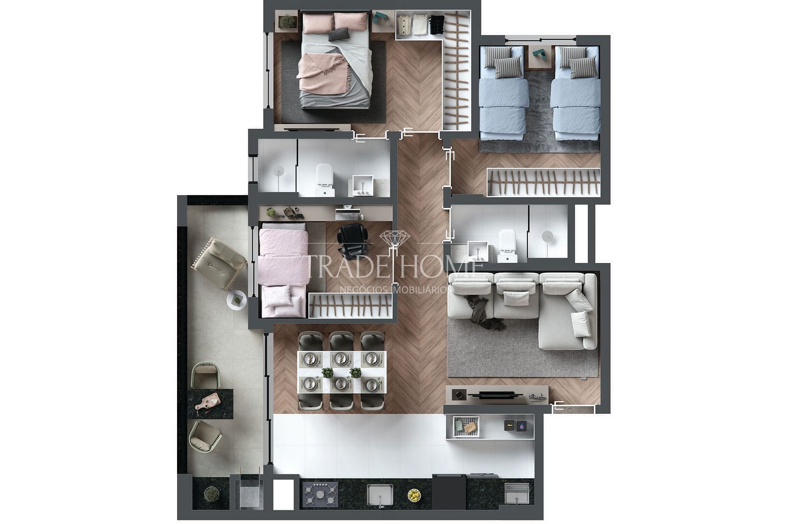 Apartamento, 3 quartos, 71 m² - Foto 34