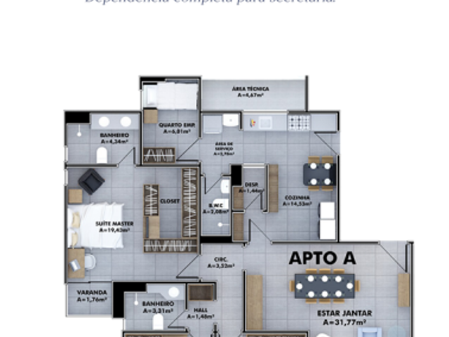 Foto do Apartamento - Pallazzo Montebello, Jóquei, Teresina, PI | Cristina Lopes Imobiliária