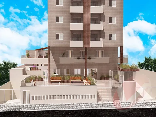 Apartamento 2 quartos e 1 banheiro, à venda, no bairro Caiçara em Praia Grande