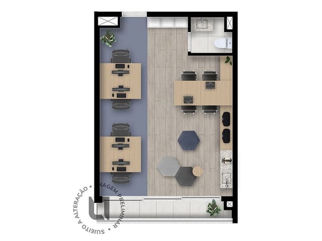 Apartamento com 33m² 2 quartos e 2 banheiros, à venda, no bairro Complexo Multifuncional Carareto em São José do Rio Preto