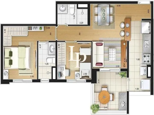 Apartamento com 57m² 2 quartos e 1 banheiro, à venda, no bairro Vila Prudente em São Paulo
