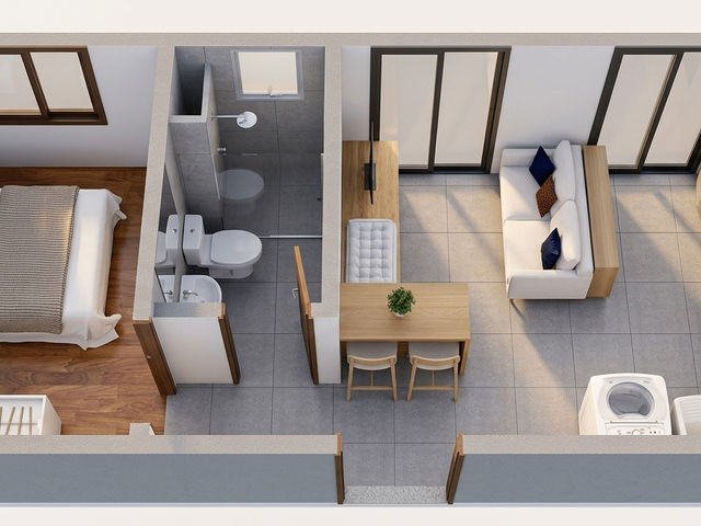 Apartamento 1 quarto e 1 banheiro, à venda, no bairro Jardim Caravelas em São Paulo