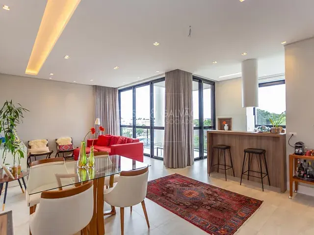 Apartamento com 142m² 2 quartos e 4 banheiros, à venda, no bairro Mercês em Curitiba