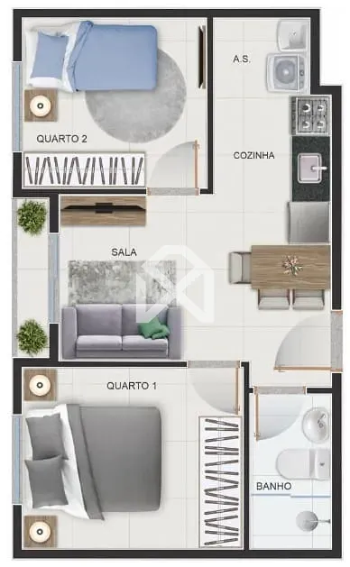 Apartamento, 2 quartos, 35 m² - Foto 15