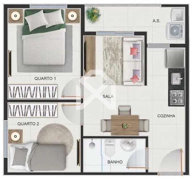 Apartamento, 2 quartos, 35 m² - Foto 16