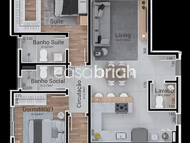 Apartamento 3 quartos e 3 banheiros, à venda, no bairro São José em São Leopoldo
