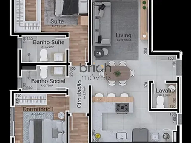 Apartamento 3 quartos e 3 banheiros, à venda, no bairro São José em São Leopoldo