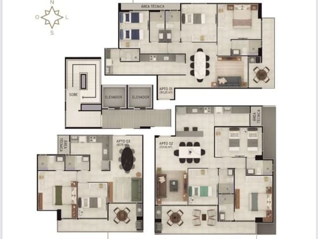 Apartamento 2 quartos e 1 banheiro, à venda, no bairro Aeroclube em João Pessoa