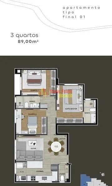 Apartamento, 3 quartos, 89 m² - Foto 6