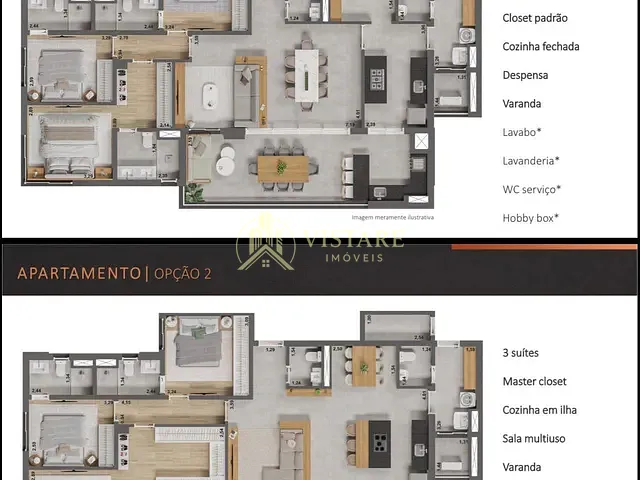 Apartamento 3 quartos e 5 banheiros, à venda, no bairro São Dimas em Piracicaba
