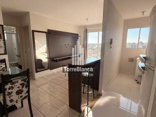 Apartamento com 50m² 2 quartos e 1 banheiro, para alugar, no bairro Uvaranas em Ponta Grossa