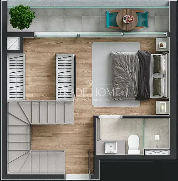 Apartamento, 1 quarto, 56 m² - Foto 34