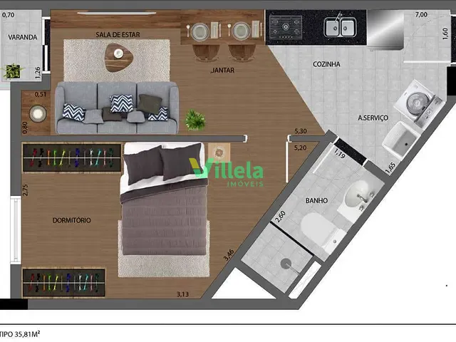 Apartamento 2 quartos e 1 banheiro, à venda, no bairro Cidade Líder em São Paulo