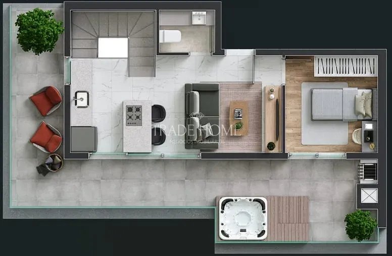 Apartamento, 1 quarto, 62 m² - Foto 31