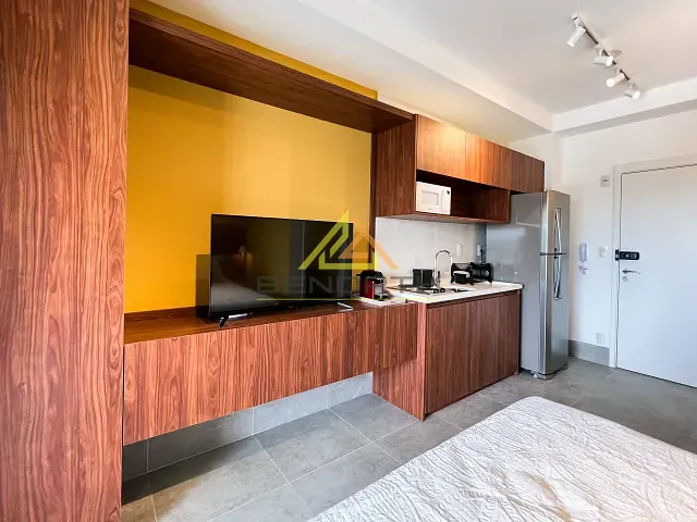 Apartamento com 27m² 1 quarto e 1 banheiro, para alugar, no bairro Indianópolis em São Paulo