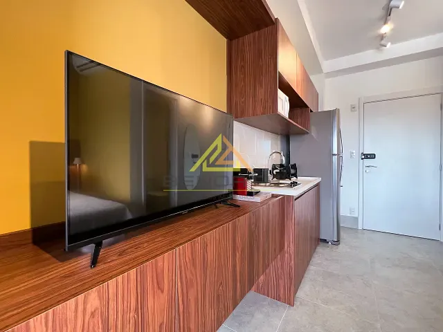 Apartamento com 27m² 1 quarto e 1 banheiro, para alugar, no bairro Indianópolis em São Paulo