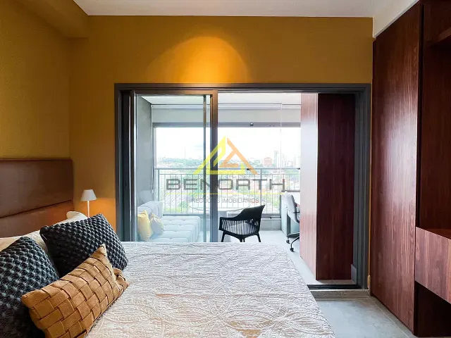 Apartamento com 27m² 1 quarto e 1 banheiro, para alugar, no bairro Indianópolis em São Paulo