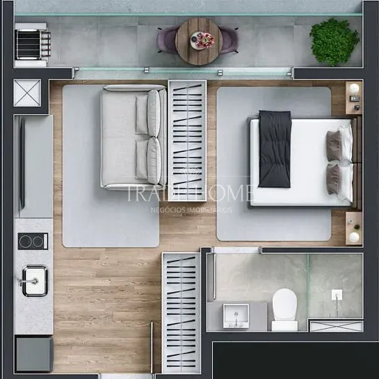 Apartamento, 1 quarto, 54 m² - Foto 23