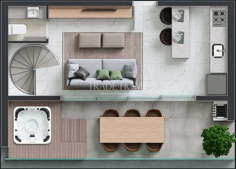 Apartamento, 1 quarto, 54 m² - Foto 29