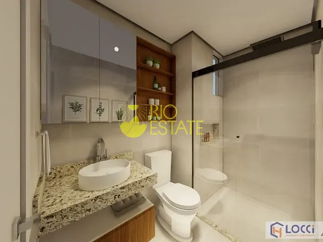 Apartamento com 82m² 2 quartos e 1 banheiro, à venda, no bairro Monte Castelo em Volta Redonda