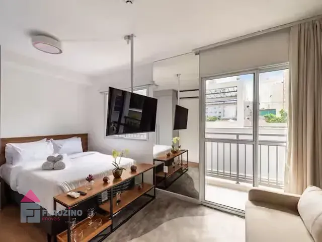 Apartamento com 30m² 1 quarto e 1 banheiro, para alugar, no bairro Vila Olímpia em São Paulo