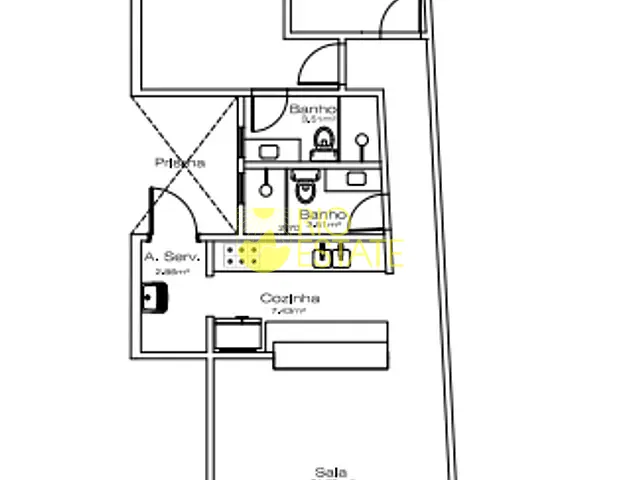 Apartamento com 100m² 2 quartos e 1 banheiro, à venda, no bairro Jardim Normandia em Volta Redonda