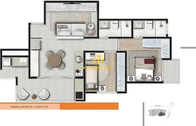 Apartamento, 2 quartos, 70 m² - Foto 27