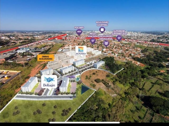Foto do Apartamento - Apartamento à venda 2 Dormi, 1 Vaga de Garagem coberta, Condomínio com Piscina no Bellagio Jardim Estrela D'Alva, Bauru, SP | Mízon Negócios Imobiliários
