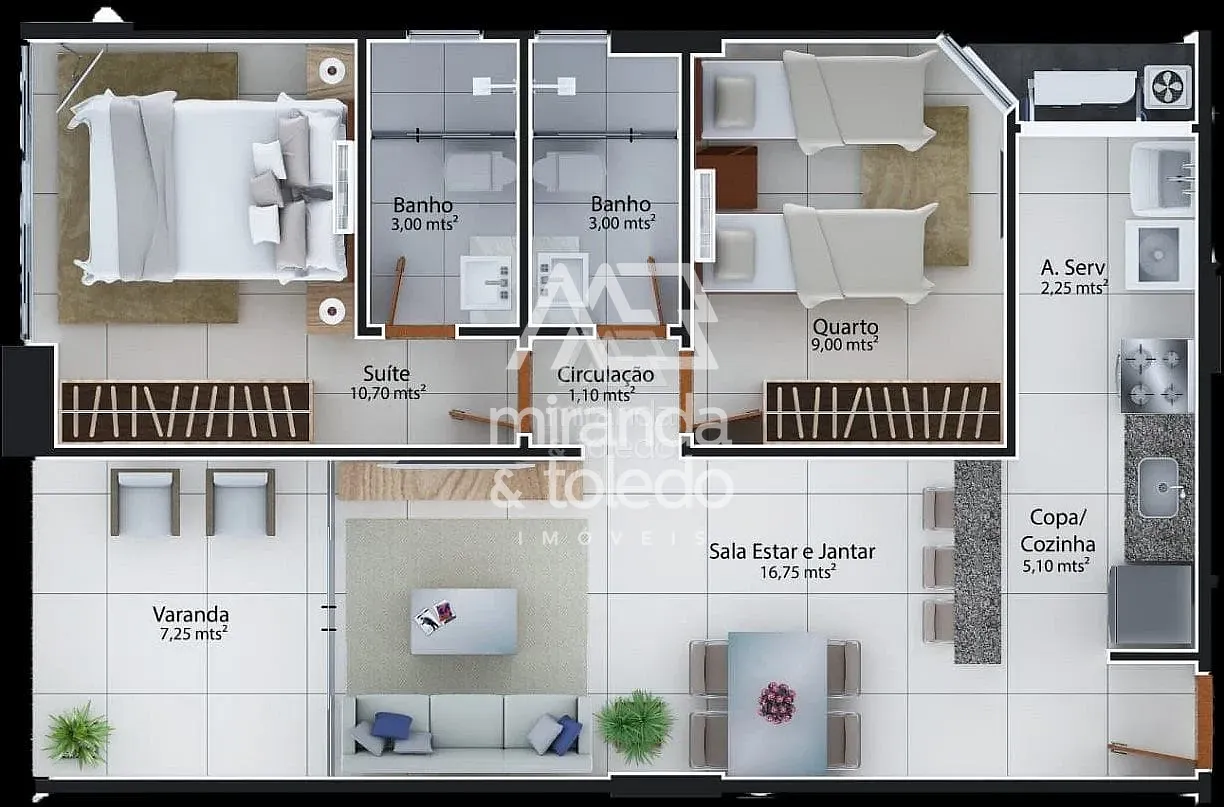Apartamento, 2 quartos, 10 m² - Foto 12