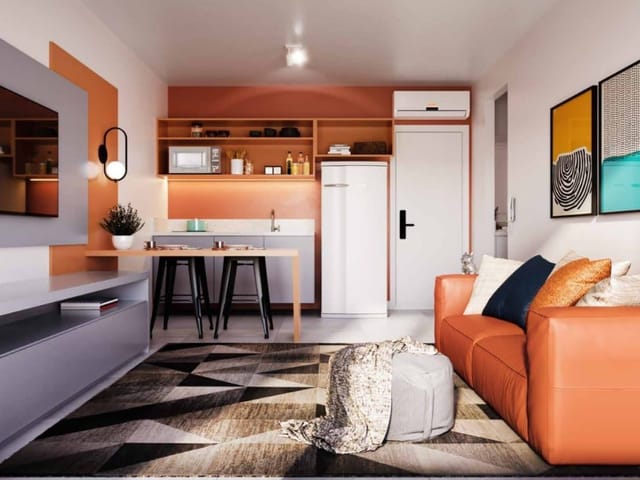 Apartamento com 68m² 2 quartos e 1 banheiro, à venda, no bairro Centro em Curitiba